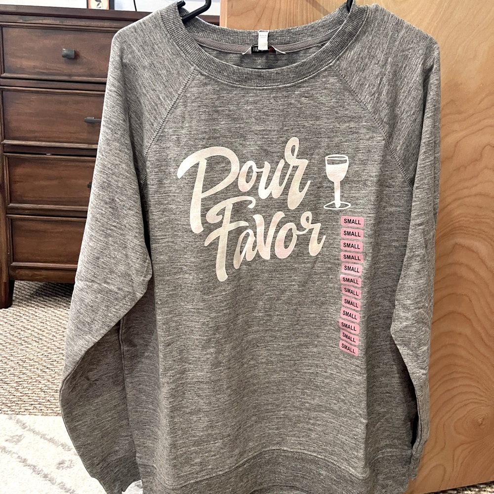 Wildfox long sleeve crew neck. size S. Tags on, never worn. MSRP $128.00.